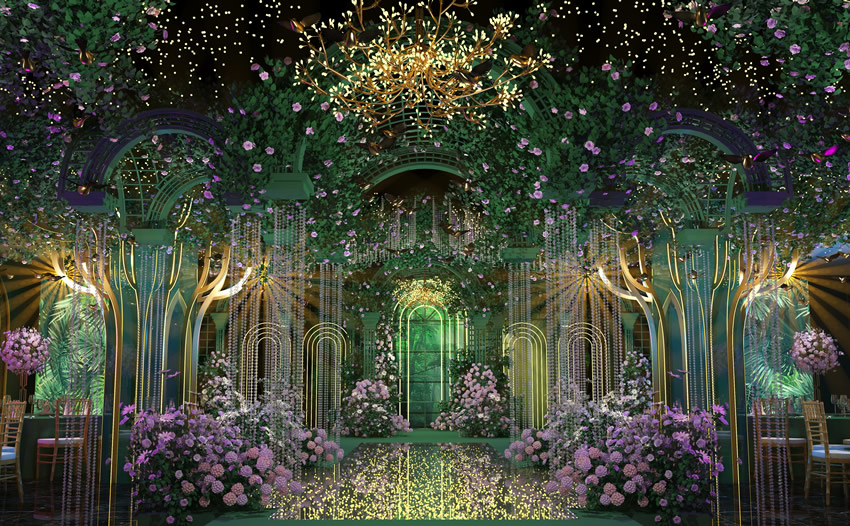 平武奇妙森林婚礼堂效果展示